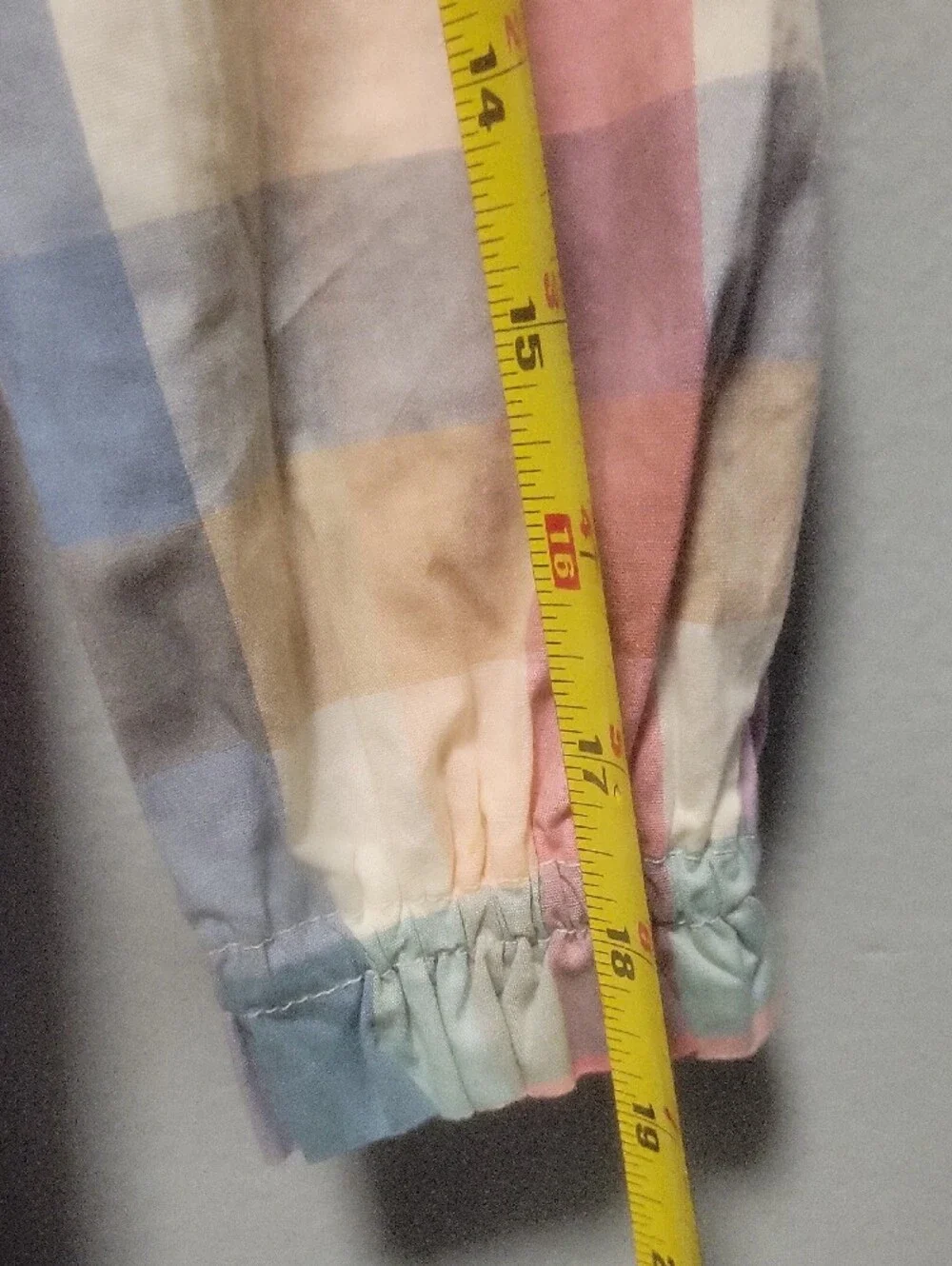 Crewcuts Pastel Plaid Tiered Long-Sleeve Dress in Pink, Blue, Yellow, Cream